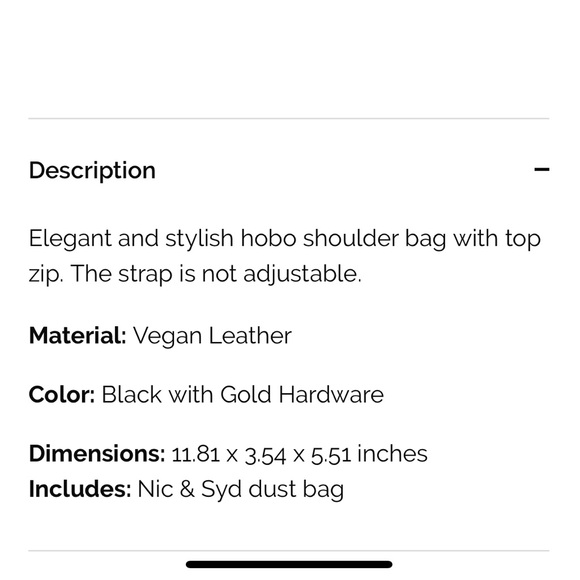 Nic&Syd new with tags black purse and dust bag - Picture 8 of 8